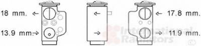 VAN WEZEL 58001367 -  Расширительный клапан, кондиционер